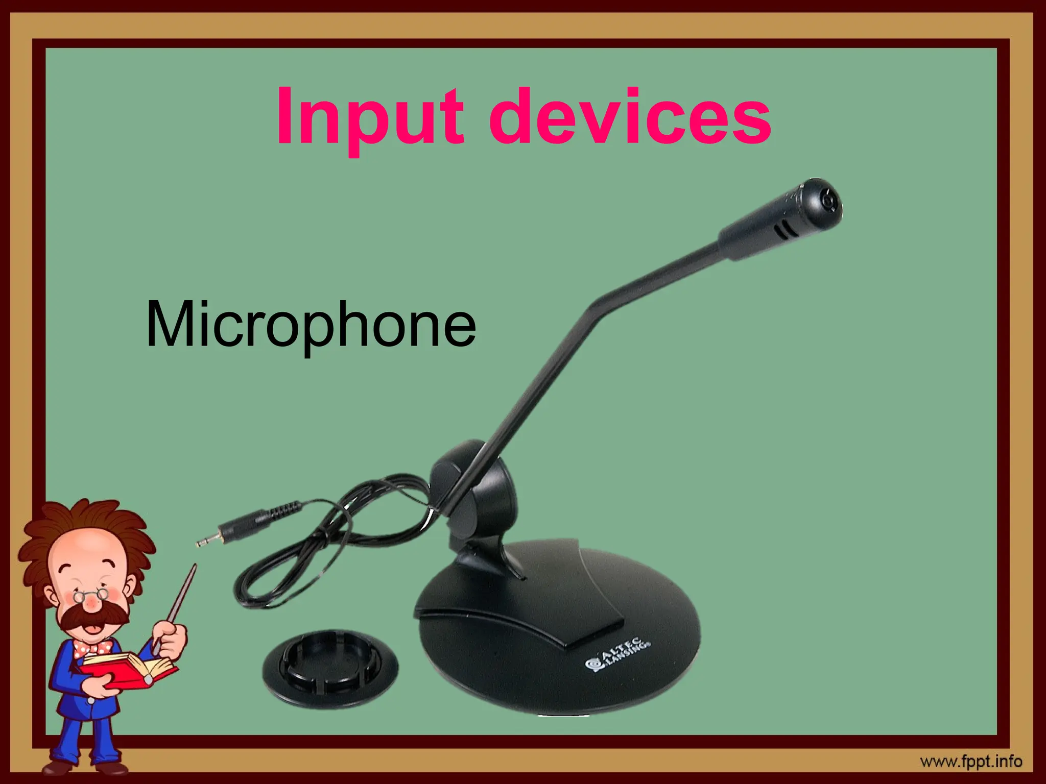 Input devices
Microphone
 