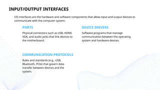 Input and Output Devices.pptx input outp | PPTX