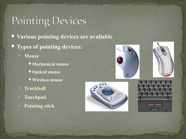 Input and output devices ppt