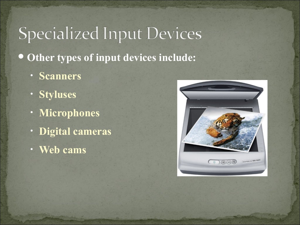 Input And Output Devices Ppt