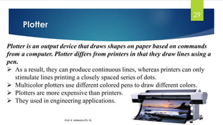 Input,Output and Memory devices ppt | PDF