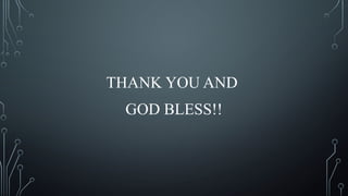 THANK YOU AND
GOD BLESS!!
 