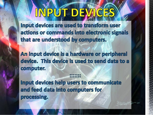 Input and Output Devices presentation for Health IT course