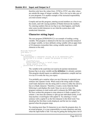 Input and output in c | PDF
