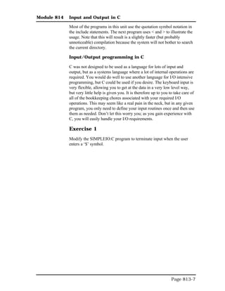 Input and output in c | PDF
