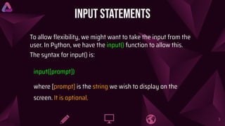 Input and Output Statements.pdf | Programming Languages | Computing