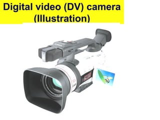 Digital video (DV) camera
(Illustration)
 