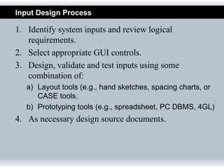 Remark Input Design A&D - Input Design | PPT
