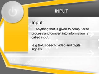 Input devices and types | PPT