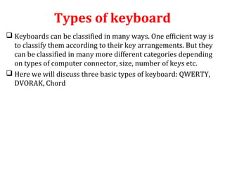 Input devices_(Mouse and Keyboard) | PPT
