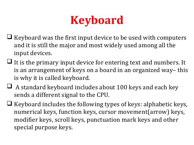 Input devices_(Mouse and Keyboard)