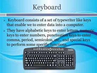 Input devices | PPT