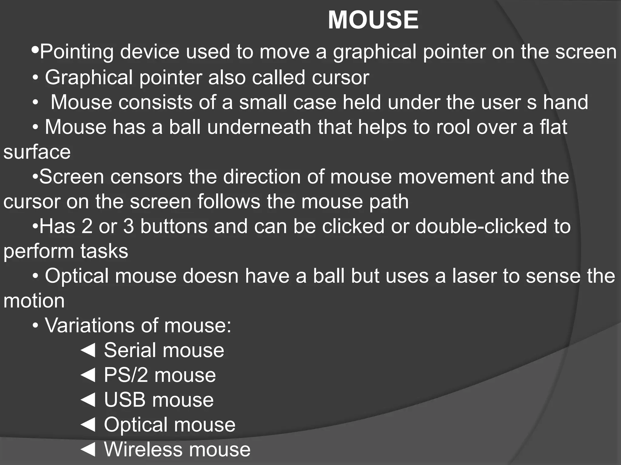 Input Devices.pptx | Computer Peripherals | Computing