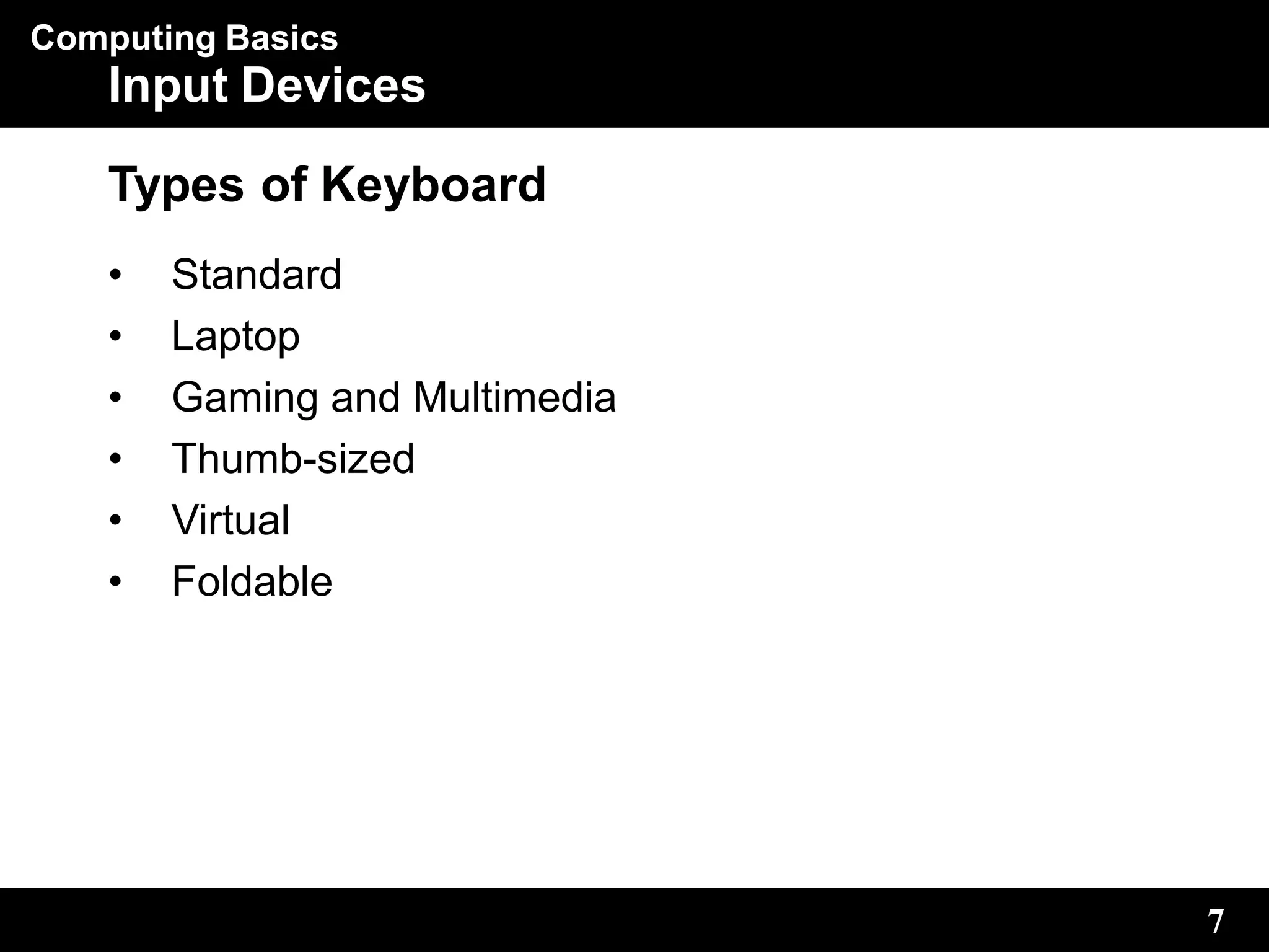 Computer system Input Devices Peripherals | PPT