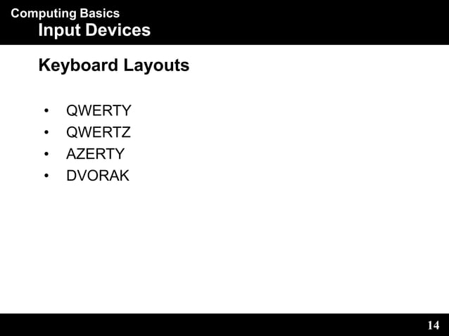 Computer system Input Devices Peripherals | PPT