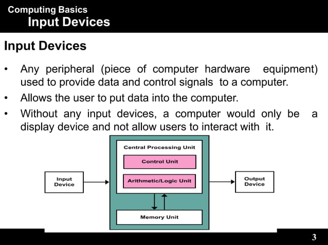 Computer system Input Devices Peripherals | PPTX