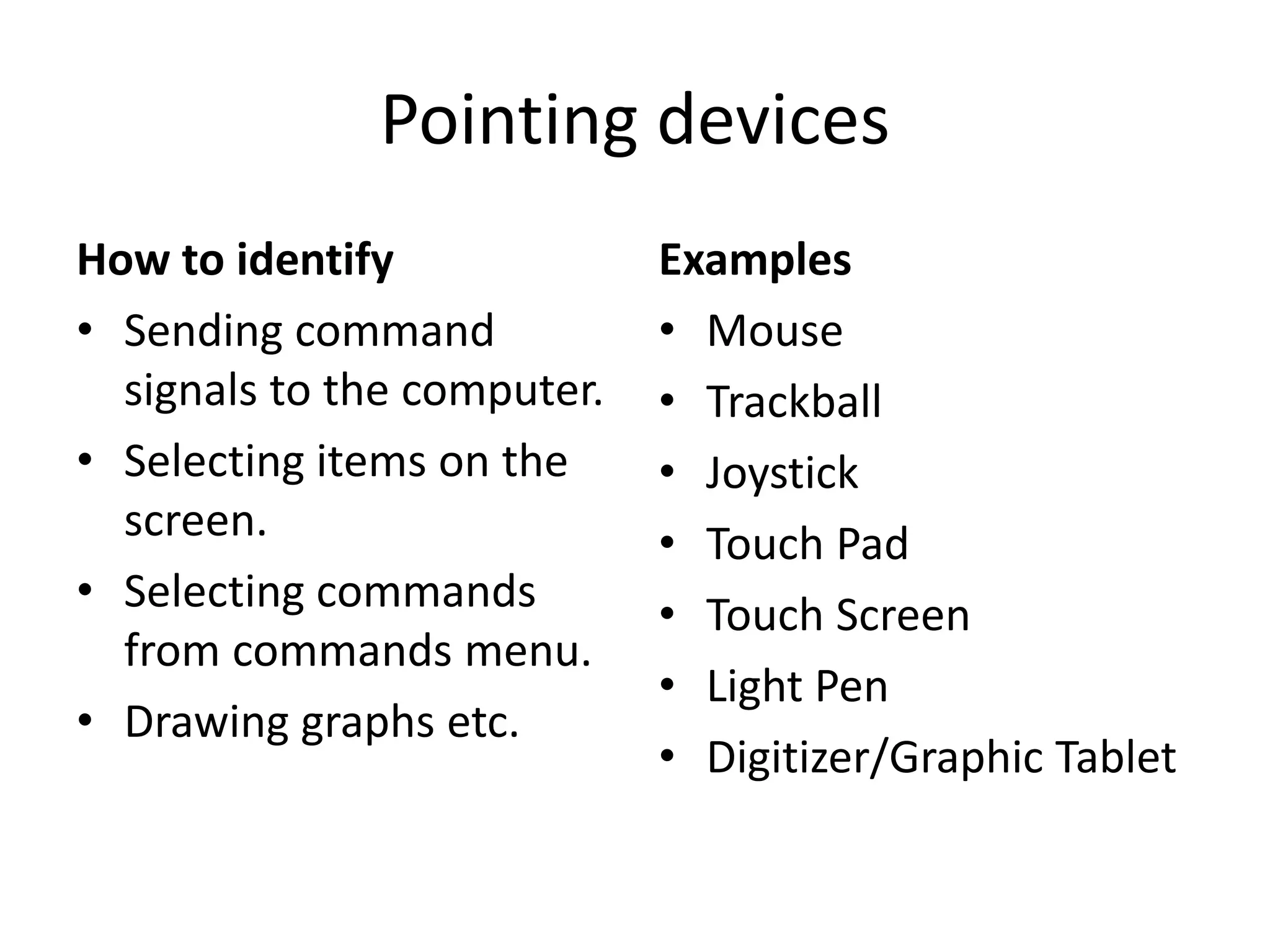 Input Devices in computers - basic knowledge | PPT