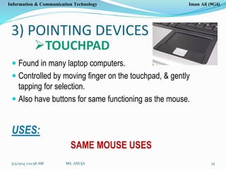 Touchpad Input Computer Input devices main | PPTX