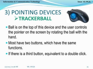 Click Point Device Input devices main | PPTX