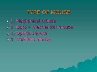 Input devices of computer | PPT
