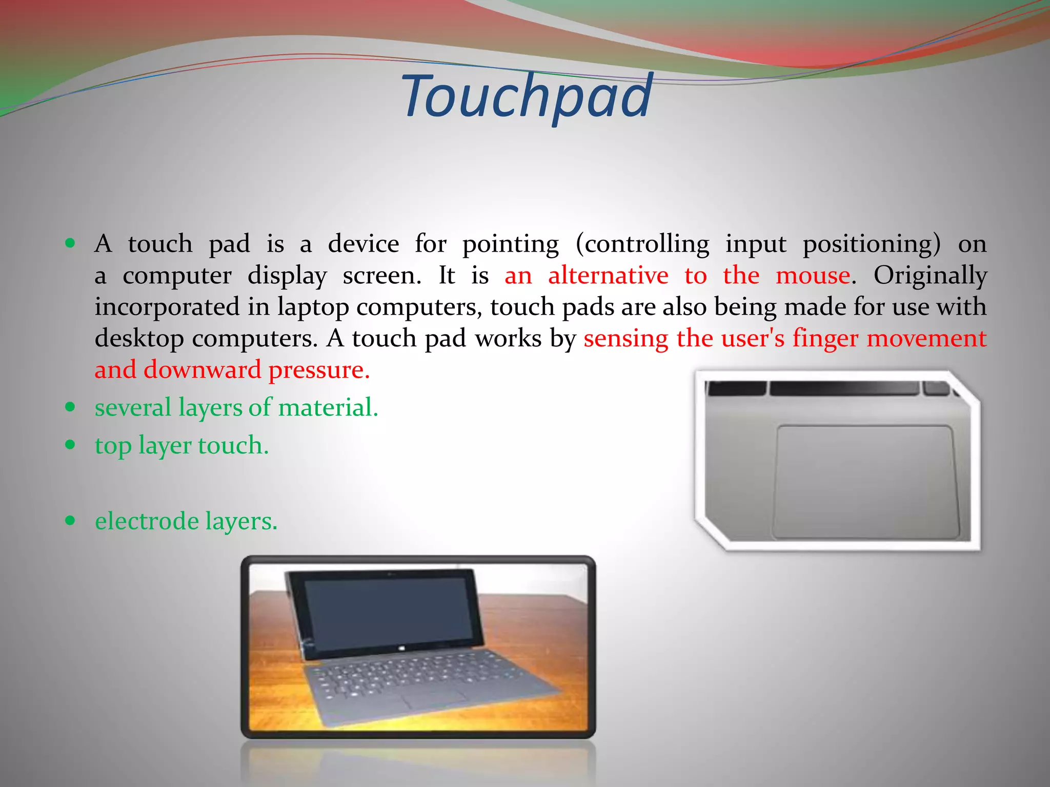 Input devices presentation | PPTX | Computer Peripherals | Computing