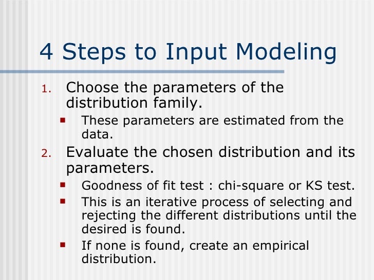 Input modeling