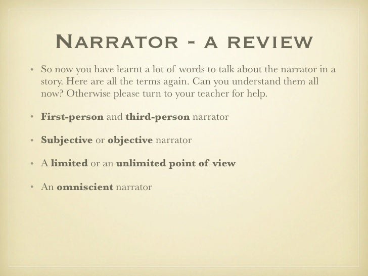 Input narrator