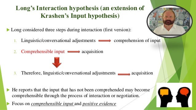 Interaction hypothesis picture