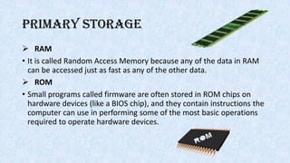 Input out and storage devices | PDF