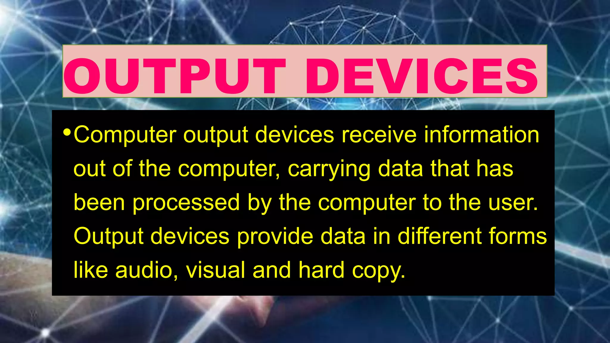 Input, output and storage devices | PPTX | Data Storage and Warehousing ...
