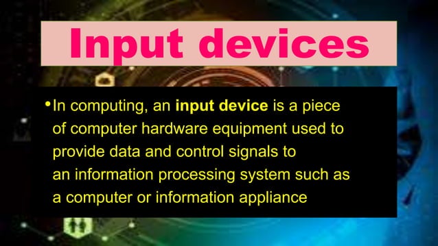 Input, output and storage devices | PPTX | Data Storage and Warehousing ...