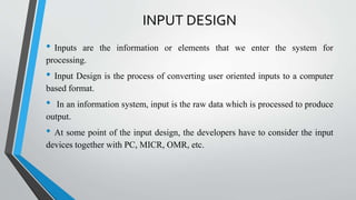 Input _ Output Design ppt.pptx for mba students | PPT