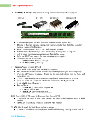Input output device | PDF