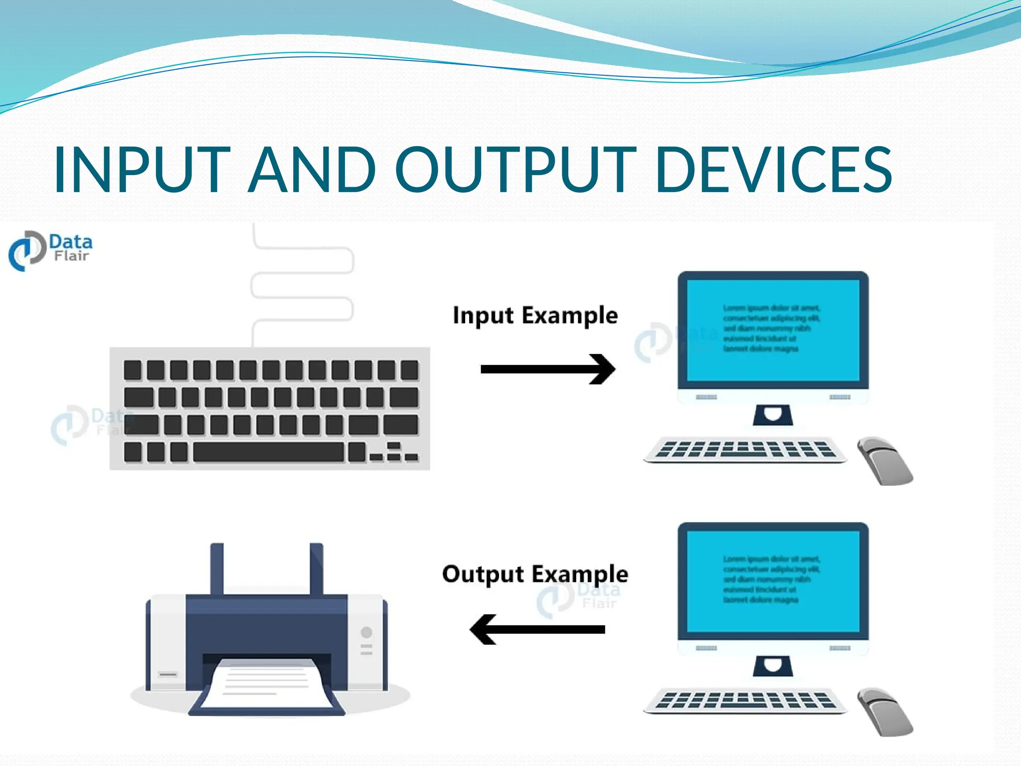 INPUT AND OUTPUT DEVICES
 