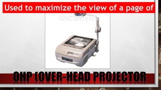 Used to maximize the view of a page of
document.
 