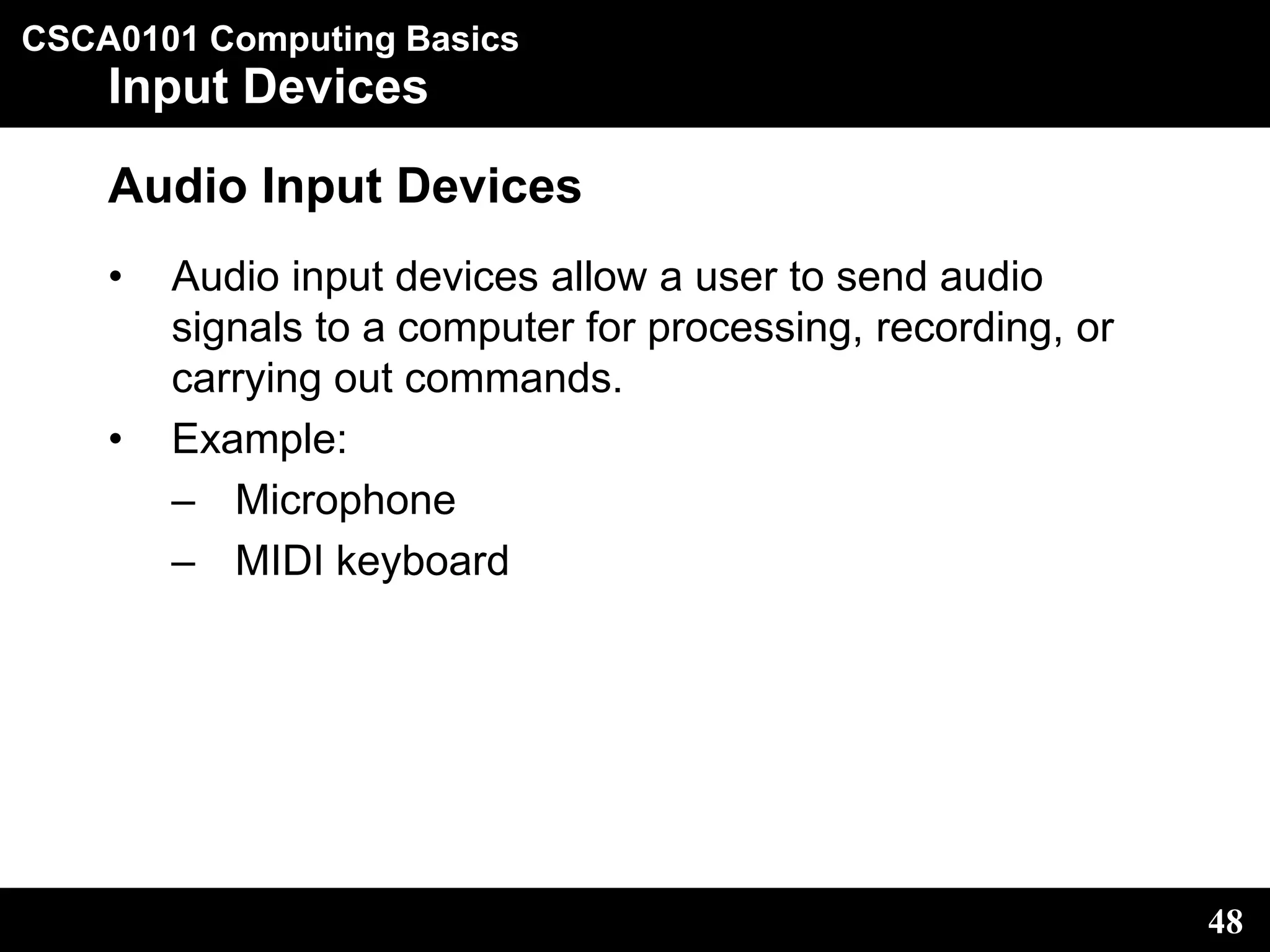 Input output devices | PPT