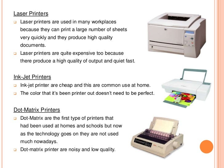 is a dot matrix printer input or output