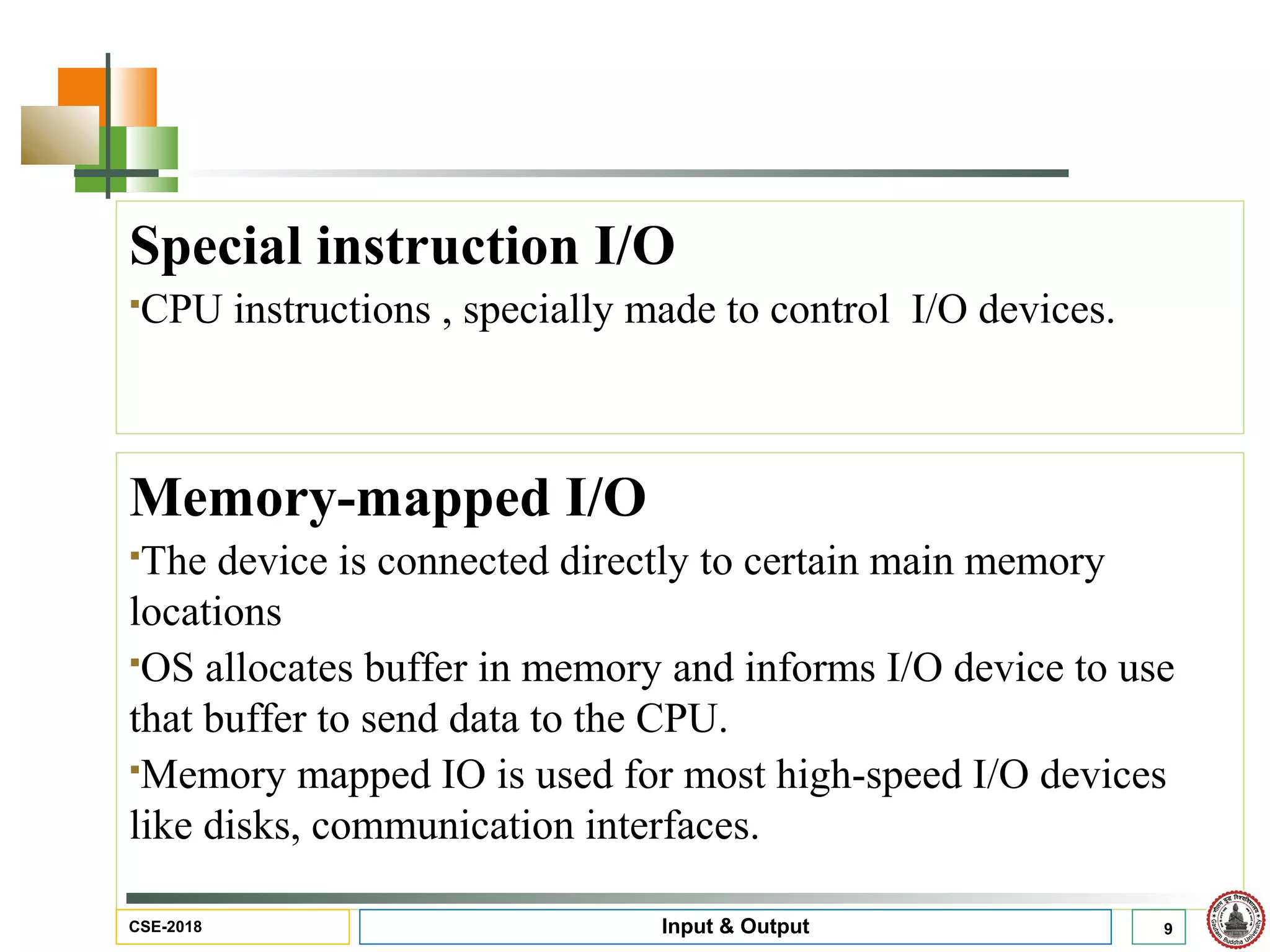 Input output hardware of operating system | PPT | Operating Systems ...