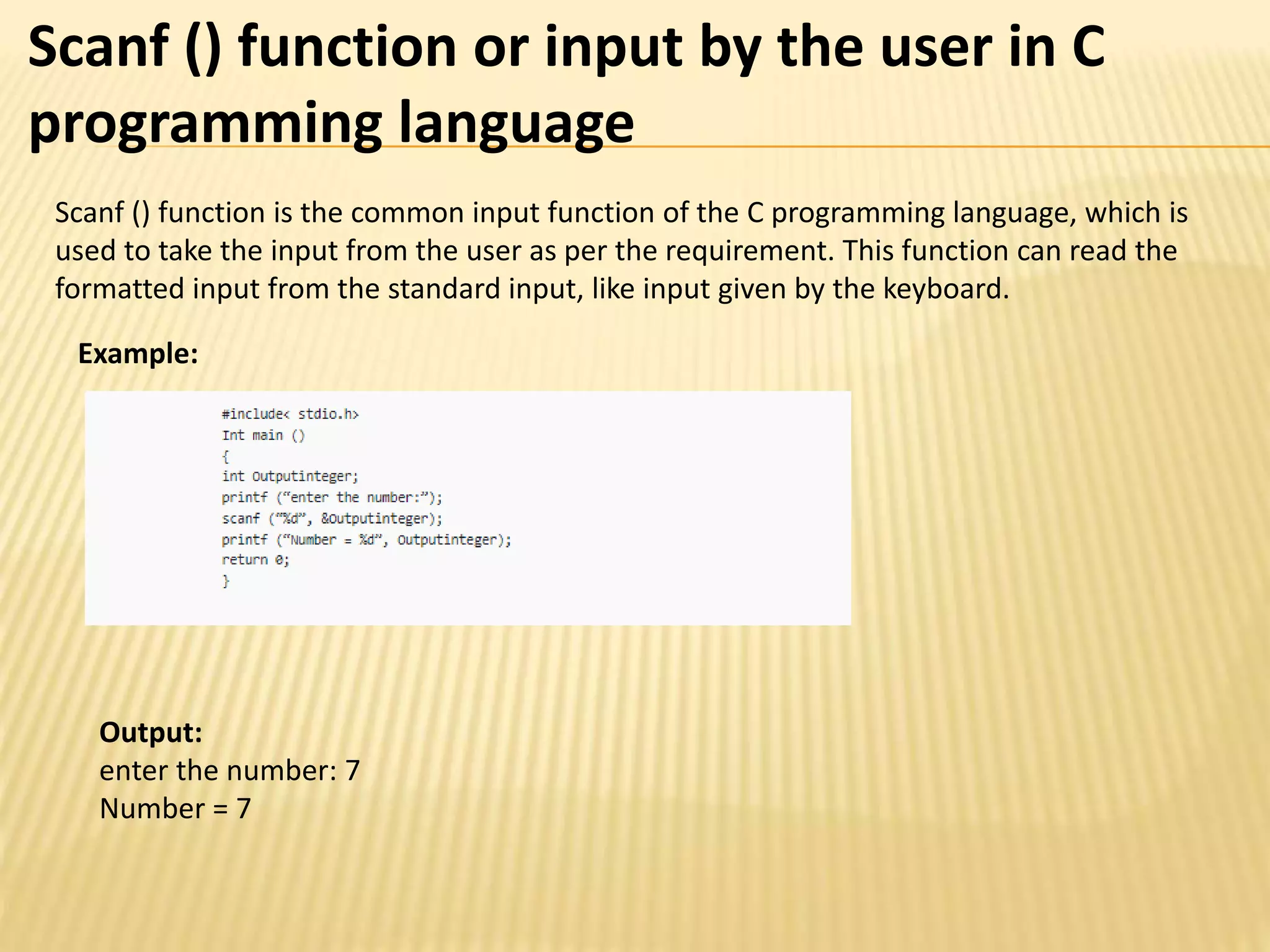 Input output in c | PPT