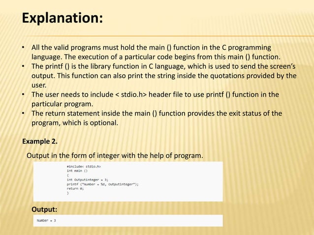 Input output in c | PPT