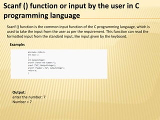 Input output in c | PPT