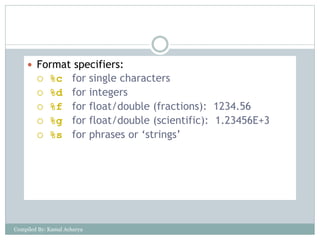 Input Output Management In C Programming | PPTX