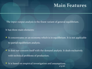 Input – output model of economic development | PPT