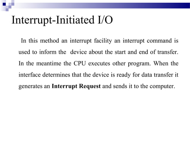 Input output organization | PPT