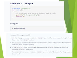 Input output statement | PPTX