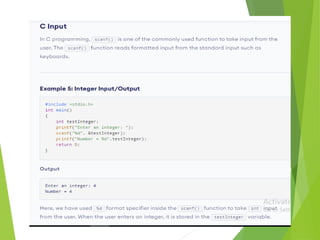 Input output statement | PPTX