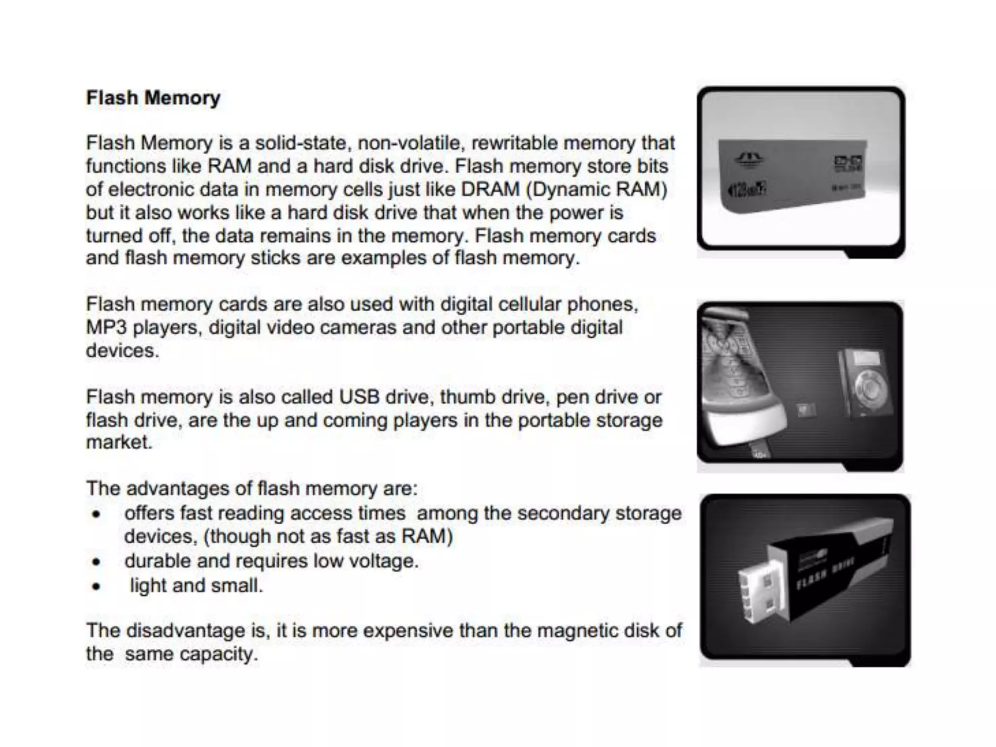 Input, output, storage device