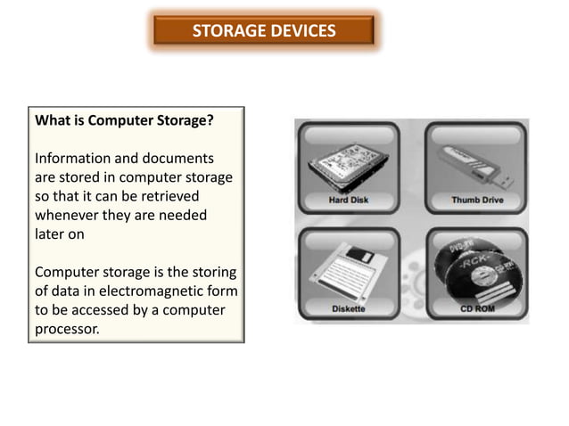Input, output, storage device | PPTX