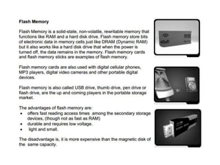 Input, output, storage device