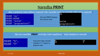 Redu Print INPUT_PRINT_prezentacija informatika-nova skolska | PPTX